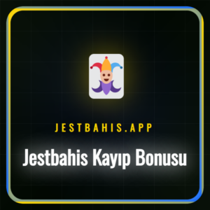 Jestbahis kayıp bonusu kampanyasının altın ve yeşil renkli logosu